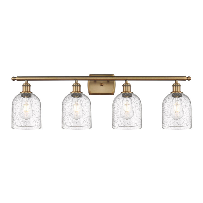 Anacaren 4 - Light Dimmable Vanity Light, Seedy, Brushed Brass