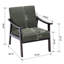 Fauteuil rembourré avec cadre en bois massif de style médiéval-122898484