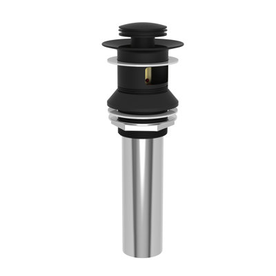 Push Pop-Up Bathroom Sink Drain with Overflow Holes