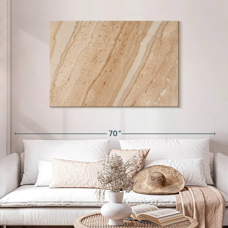 Avery Beige Abstract, 30" H x 45" W