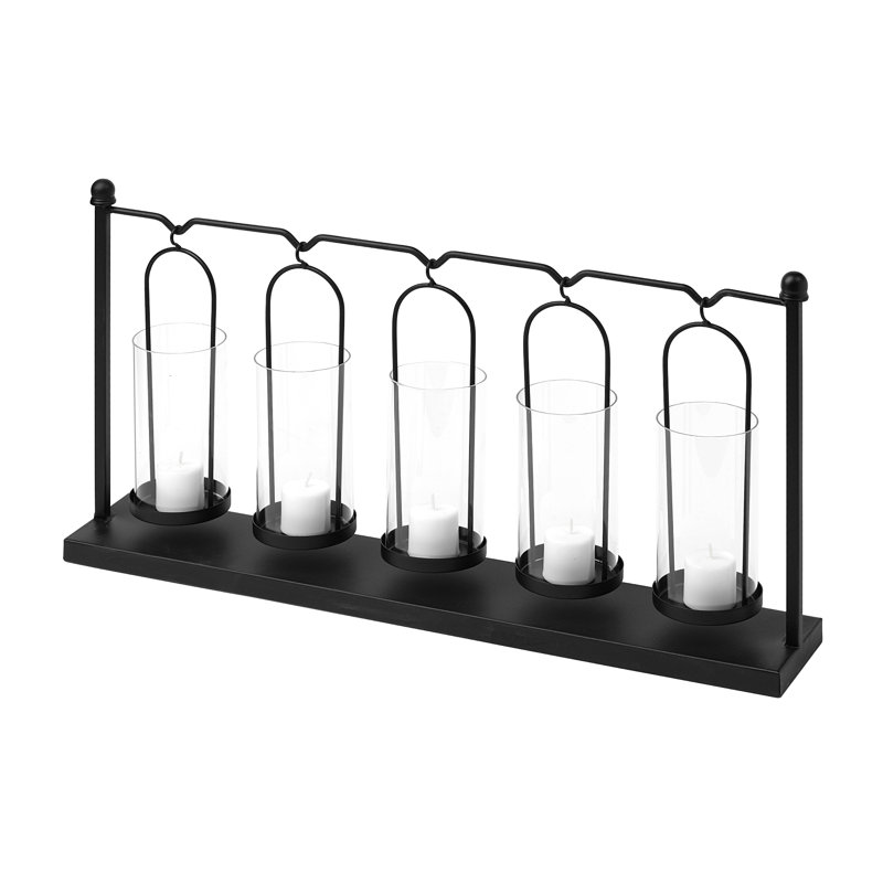 Erlen 12.80'' H Metal Tabletop Hurricane