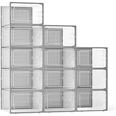Ensemble de 12 boîtes de rangement pour chaussures X-Large