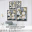 Reproduction encadrée FLORAL Series DCLVII - bois massif-1991355115
