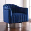 Fauteuil d'appoint pivotant en velours Farrah-30980284-30980287