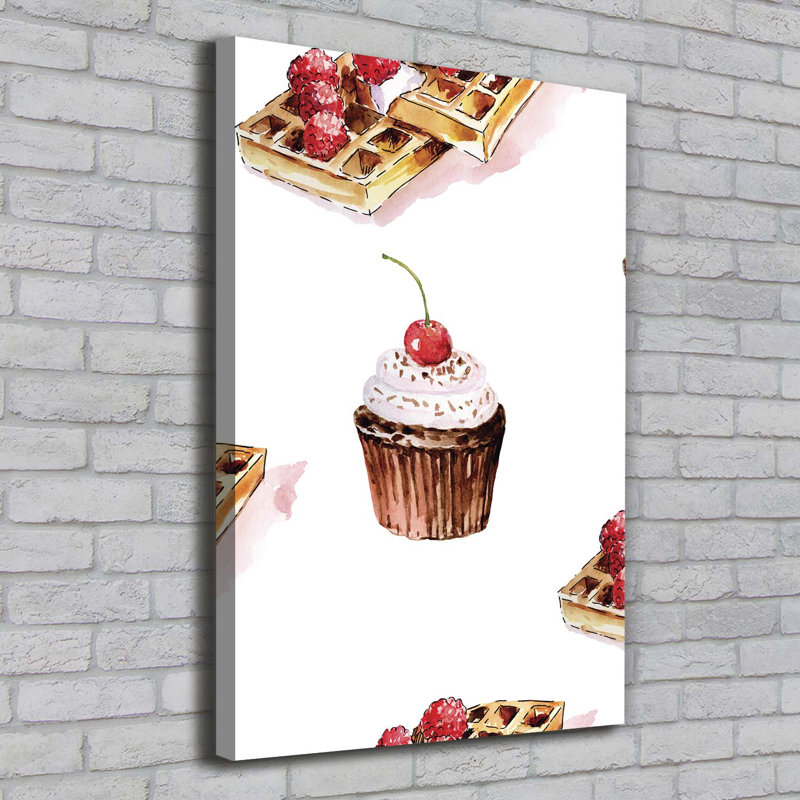 Muffins And Waffles - Wrapped Canvas Print