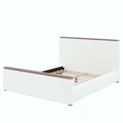 Low-Profile Upholstered Platform Bed