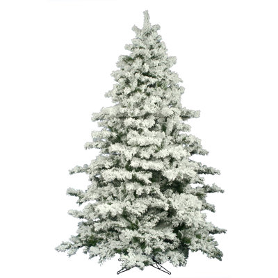 Flocked Alaskan White Pine Artificial Christmas Tree