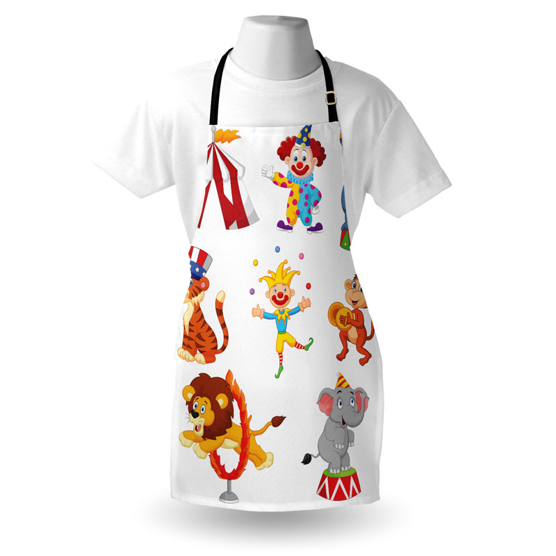 Multicolore tablier de dessin animé Bungalow Bungalow