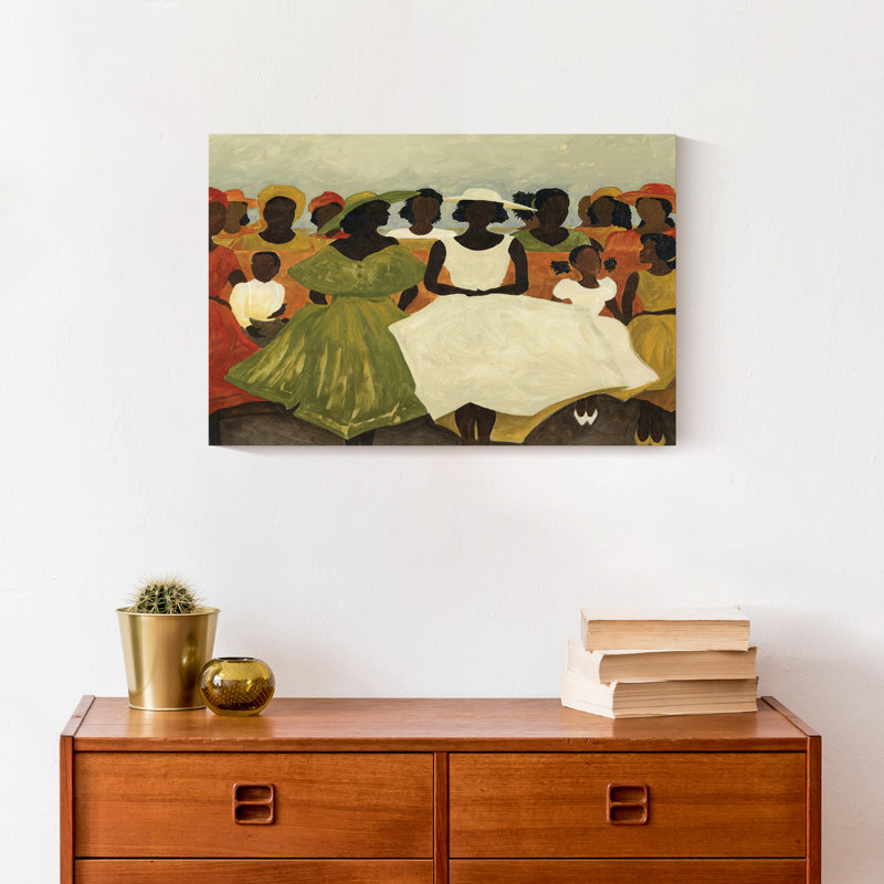 «Women In Pews» sur toile, H 12 po x l 18 po x P 1,25 po