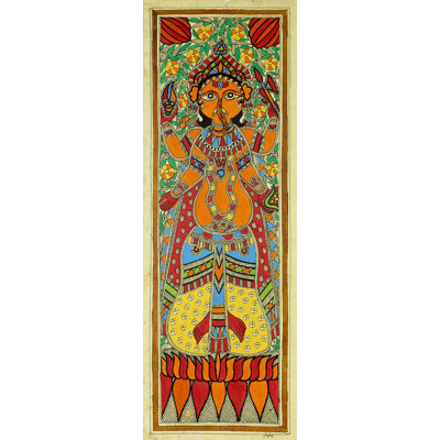 « happy elayanti ii- », reproduction de peinture à l’acrylique sur papier
