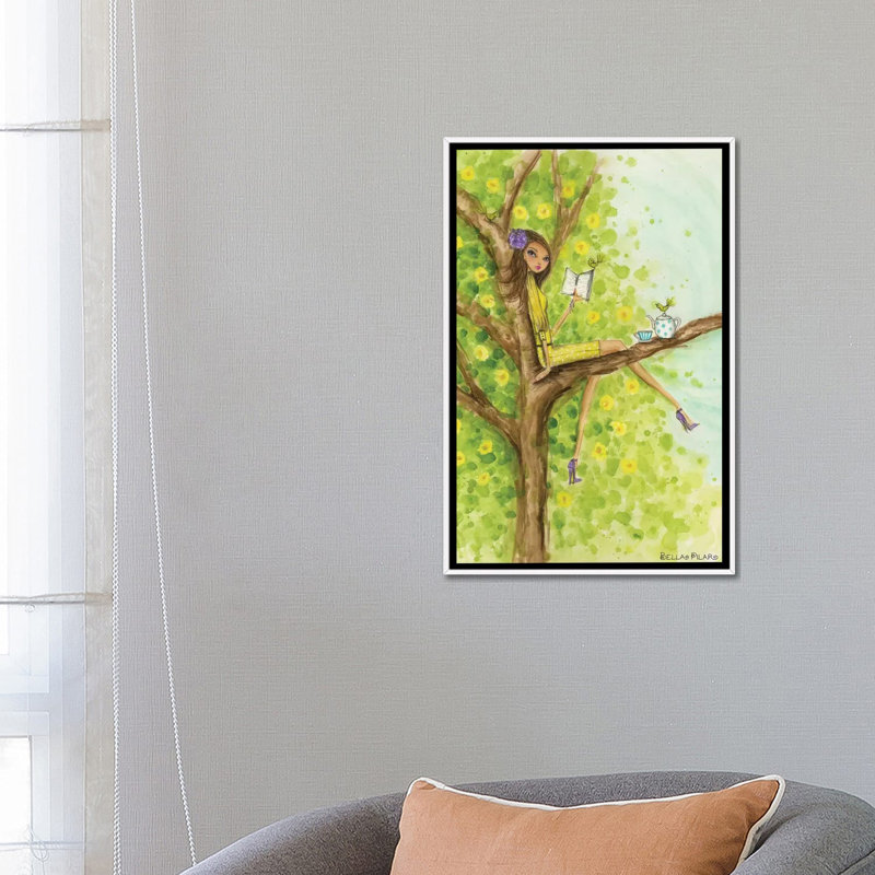 Printemps à Summerside # 3, art, Toile blanche encadrée, H 26 po x l 18 po x P 1,5 po