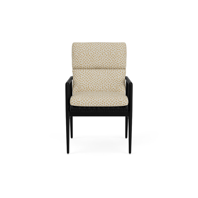 Cascade Outdoor Dining Armchair, Bebot Sisal, Ebony