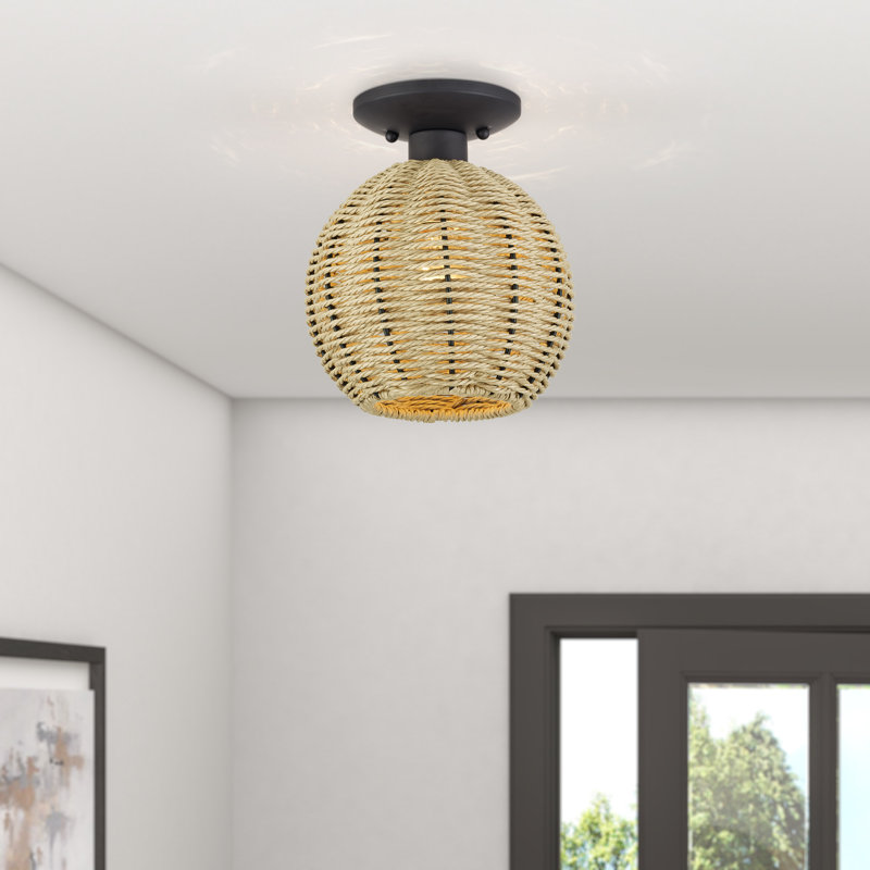 Aliane 1 Light Bronze Small Semi-flush, Bronze