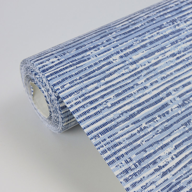 Rouleau de papier peint L 27 pi x l 27 po Celine, Bleu