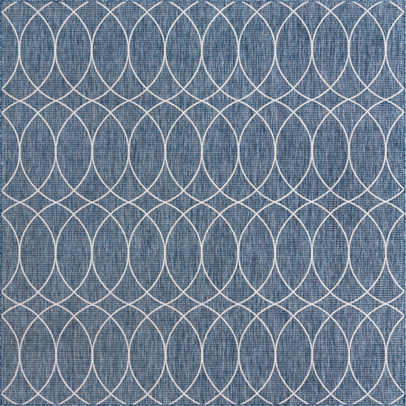 Tapis d'extérieur Blue_Unique, Carré 10 pi