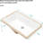 21"X13" White Undermount Ceramic Bathroom Sink, Elegant And Generous Design, Overflow Function Rectangular Quality, Practical Design