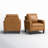Pascarella 31.5" W Transitional Genuine Leather Club Chair with Solid Wood Legs-93301722