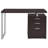 Cappuccino 3-Drawer Reversible Office Desk-1542703195
