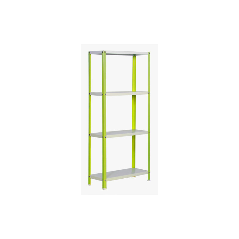 Vanderhoof 100cm W Steel Height -Adjustable Shelving Unit, 160cm H x 100cm W x 30cm D, Green
