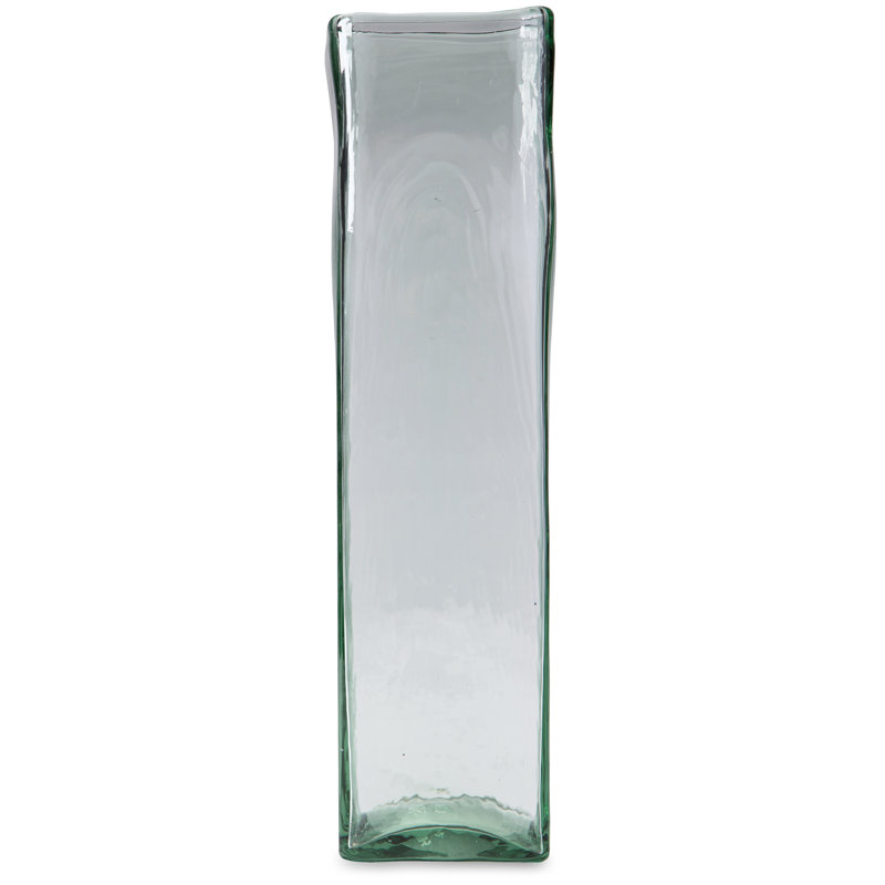 Roughfort Glass Table Vase, 15" H x 4.25" W x 4.25" D