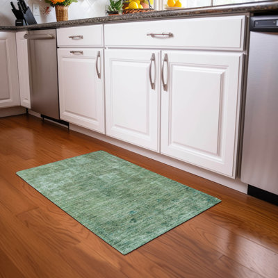 Machine Washable Indoor/Outdoor Claudian ACN1629 Sage Rug