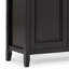 Armoire de rangement en bois massif à 4 portes de 66 po avec tablettes réglables Tavion-1609431280