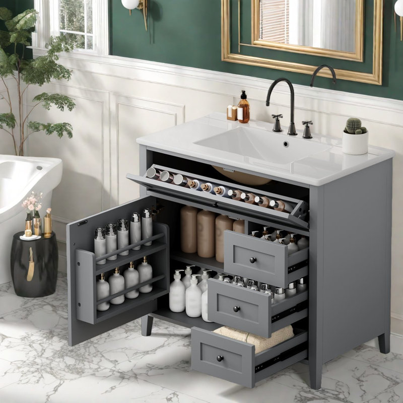 Meuble-lavabo avec rangement (doit inclure le meuble-lavabo et l'évier)