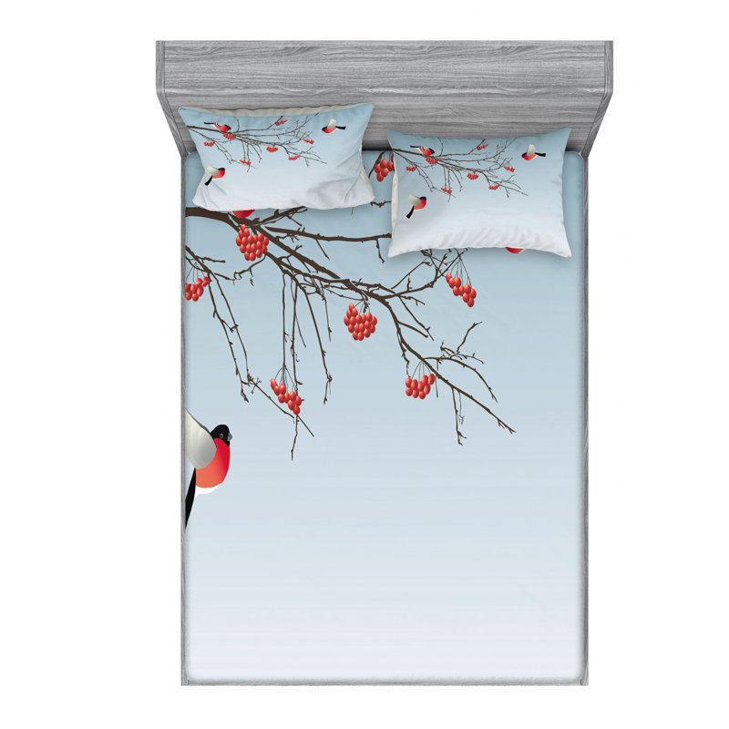 Microfiber Sheet Set, Queen Sheet Set with Fitted Sheet