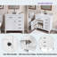Meuble-lavabo de salle de bain avec lavabo en céramique, armoire, tiroirs, tablette réglable et poignées en alliage de zinc-120012924