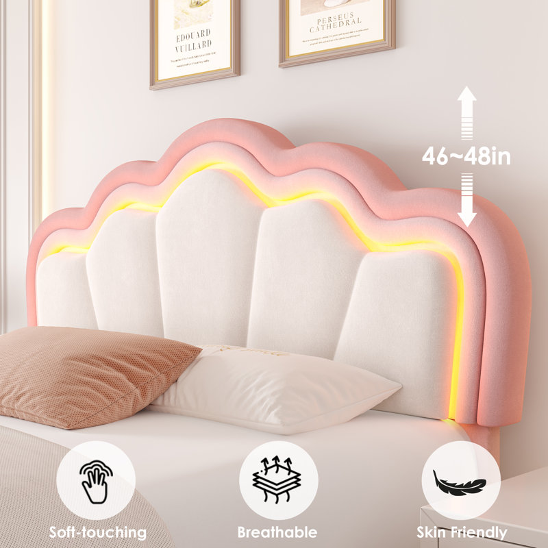 Lit Rembourré DEL Avalie pour Enfants avec Tiroir