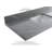 Izzat 72'' Double Bathroom Vanity with Quartz Top