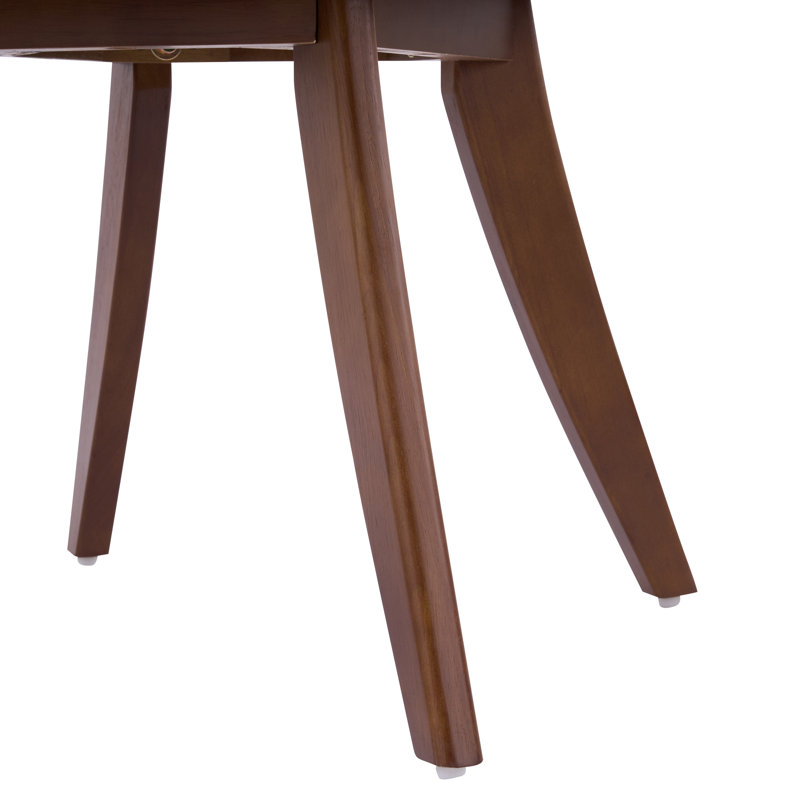 Chaises de salle à manger rembourrées Skara, 4, Coussin beige / structure en noyer