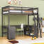 Lit mezzanine avec bureau en U intégré et tiroirs de rangement multiples-2058643284-2058643306