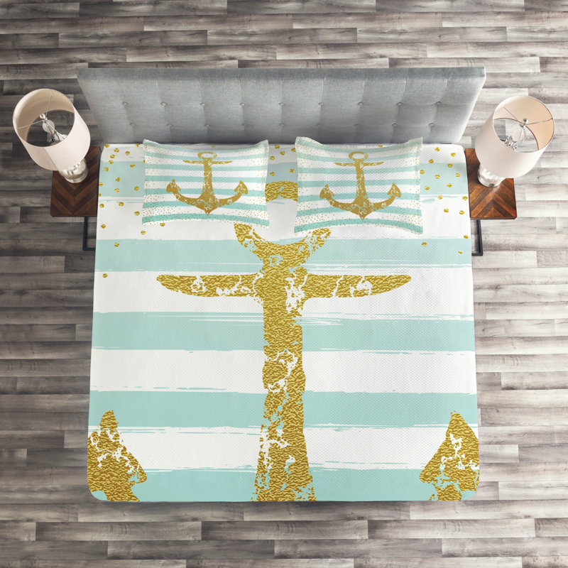 Coastal Striped Coverlet