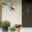 Décoration murale en métal style Texas Lone Star à relief 3D rustique patriotique rouge blanc bleu