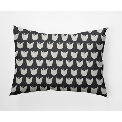 Floral Outdoor Reversible Throw Pillow