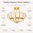 4-Light Lotus Semi-Flush Mount Ceiling Light