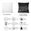 Image noire et blanche de l'horizon de Manhattan - Coussin décoratif imprimé colonial-982390140