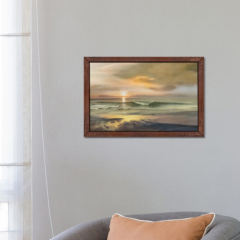 Monterey by Mike Calascibetta - Floater Frame Print on Canvas, 66.04 cm H x 45.72 cm W, Brown