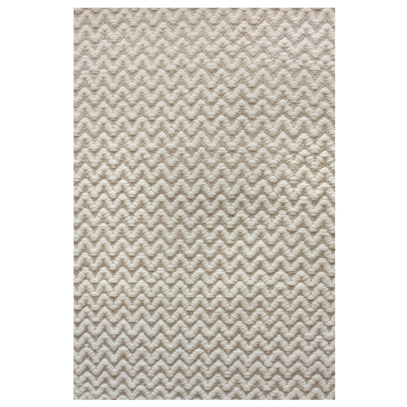 Tapis ivoire à chevrons Hammel Tweed, Rectangle 4 pi x 6 pi