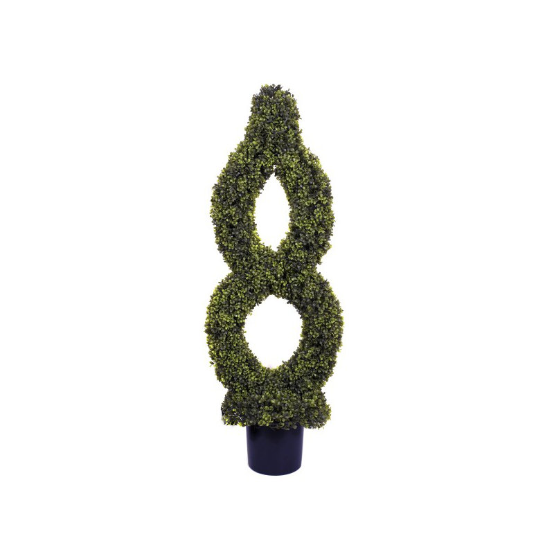 Artificial Single Twist Boxwood Topiary Tree