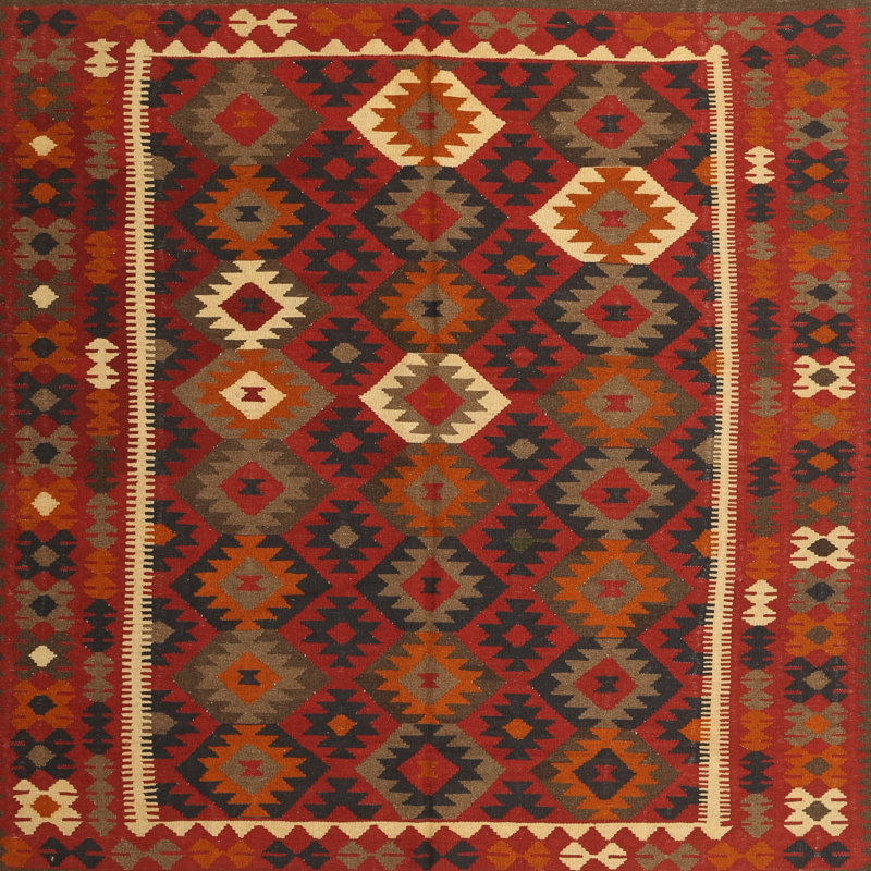 Southwestern Indoor Rug, Square 8'0" x 8'0"