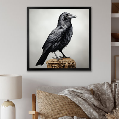 Mysterious Raven Guardian I - Raven Animal Wall Art