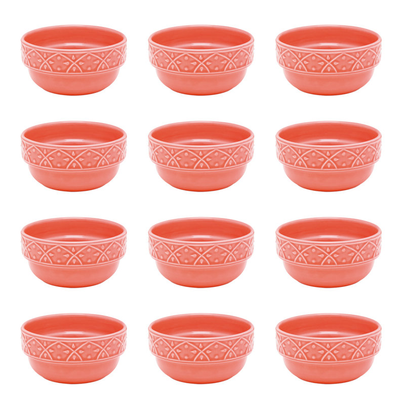 Amoriana 16.91 oz. Large Dinner Soup Bowl, Coral