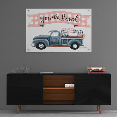 «You Are Loved» par Sara Baker, art mural en verre acrylique