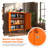 Multipurpose Metal Storage Cabinet with 2 Adjustable Shelves, Heavy Duty & Lockable Storage Organizer Made of Thickened Steel, Easy to Assemble for Home, Living Room-110904338
