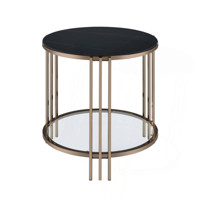 Classic Simple End Table,Metal Frame,Excellent Home Decor Item