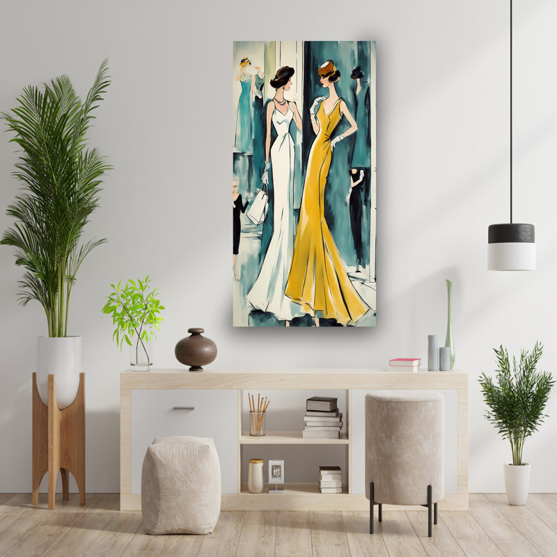 Amis à la mode, H 36 po x l 18 po