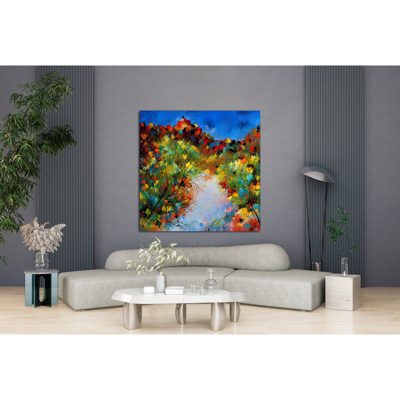 Rainbow Village, 30" H x 30" W