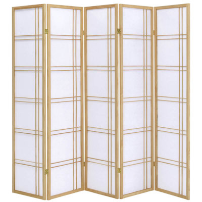 6 Panels Room Divider Privacy Screen Lattice Design